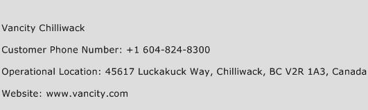 Vancity Chilliwack Phone Number Customer Service