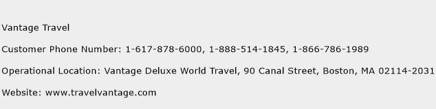 Vantage Travel Phone Number Customer Service