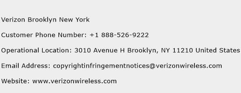 Verizon Brooklyn New York Phone Number Customer Service