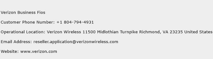 Verizon Business Fios Phone Number Customer Service