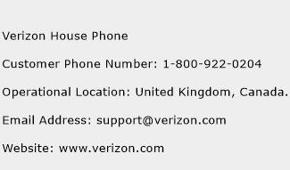 Verizon House Phone Phone Number Customer Service