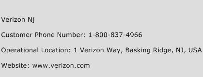 Verizon Nj Phone Number Customer Service