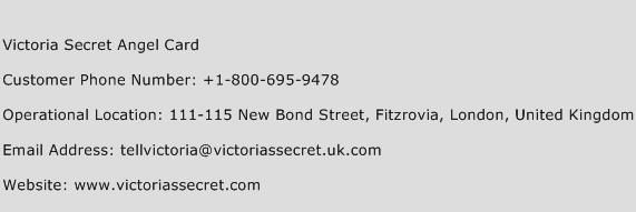 Victoria Secret Angel Card Phone Number Customer Service