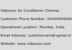 Videocon Air Conditioner Chennai Phone Number Customer Service