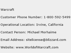 Warcraft Phone Number Customer Service