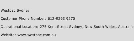 Westpac Sydney Phone Number Customer Service