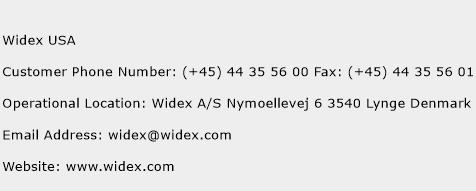 Widex USA Phone Number Customer Service