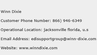 Winn Dixie Phone Number Customer Service