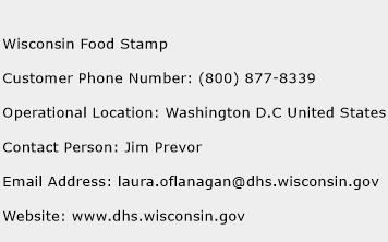 Wisconsin Food Stamp Phone Number Customer Service