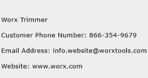 Worx Trimmer Phone Number Customer Service