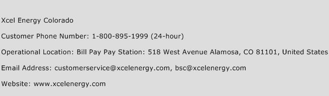 Xcel Energy Colorado Phone Number Customer Service