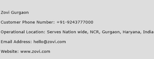 Zovi Gurgaon Phone Number Customer Service